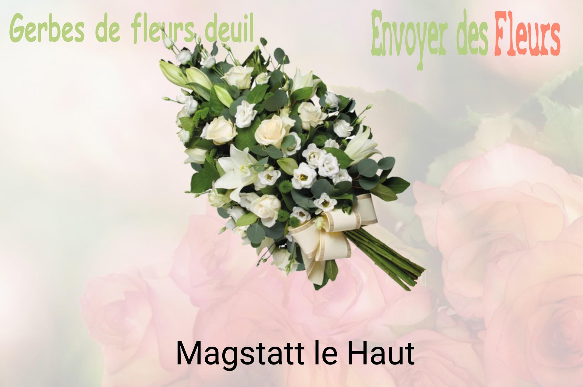 Gerbe de fleurs de deuil livrée à Magstatt-le-Haut